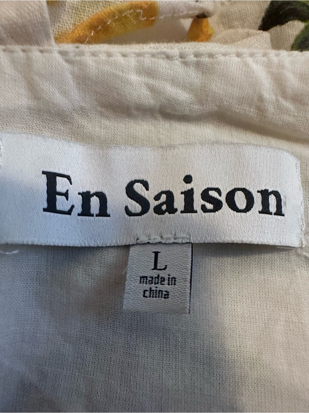 En Saison | Bianca linen blend ruffle trim open back top - Picture 5 of 5